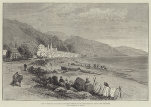 Vista de Mentone, el retiro sureño de la Reina en la costa mediterránea de William Crimea Simpson